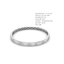 Icon Motif White Gold Bangle