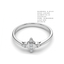 The Deco Shield Geometric Diamond Ring