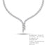 Modern Asymmetric Fringe Diamond Necklace