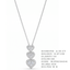 Tiered Trilogy Heart Diamond Necklace