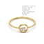 Floating Crescent Teardrop Diamond Ring