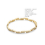 Interlocking Geometric Diamond Link Bracelet