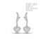 Sweeping Arc Heart Diamond Drops