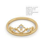 Regal Tiara Diamond Crown Ring