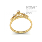 Regal Tiara Diamond Crown Ring