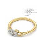 Marquise Eye Two-Tone Infinity Ring