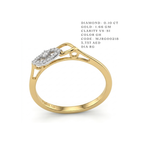 Marquise Eye Two-Tone Infinity Ring