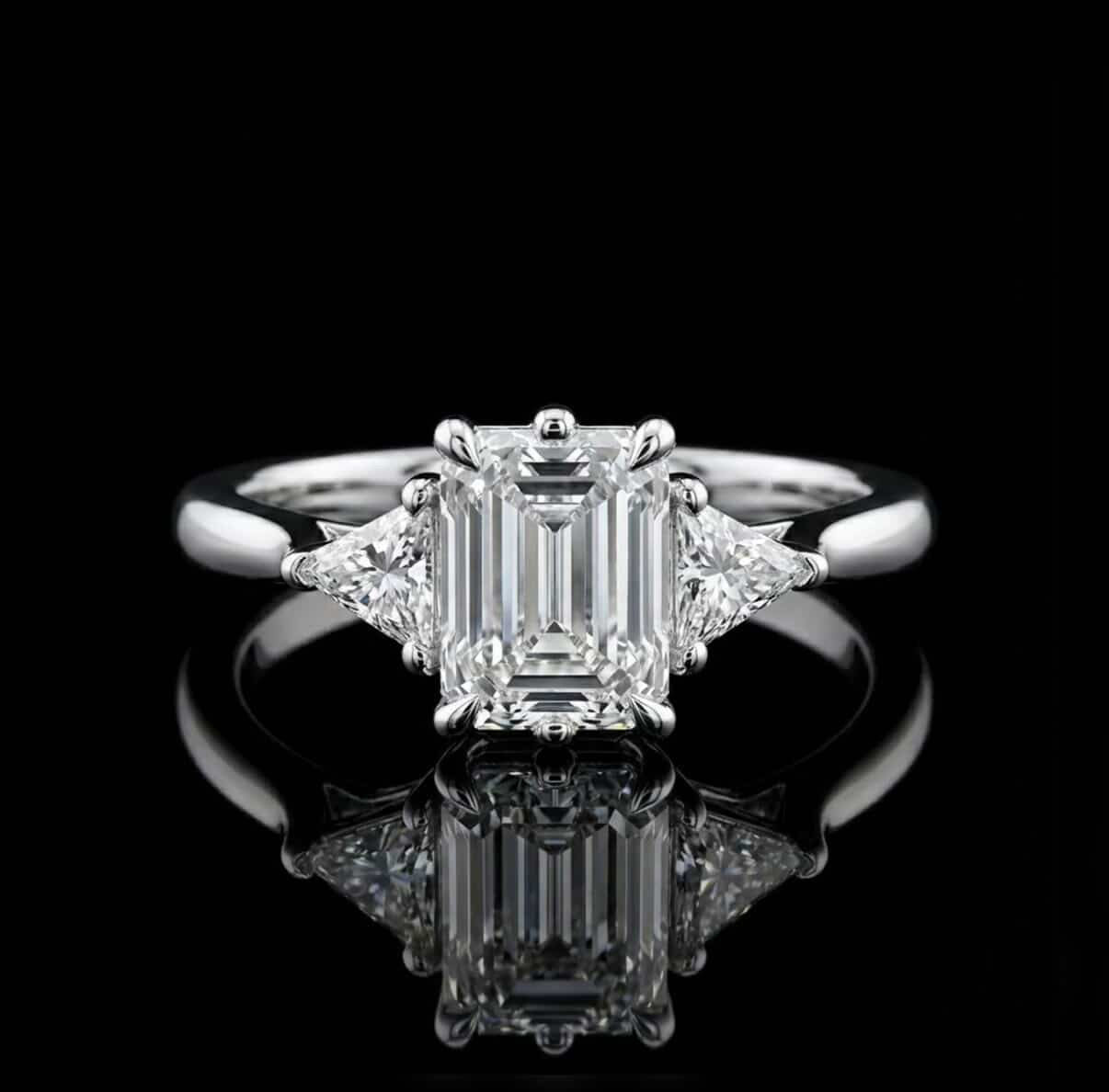 Charlotte Three Stone Ring Main image