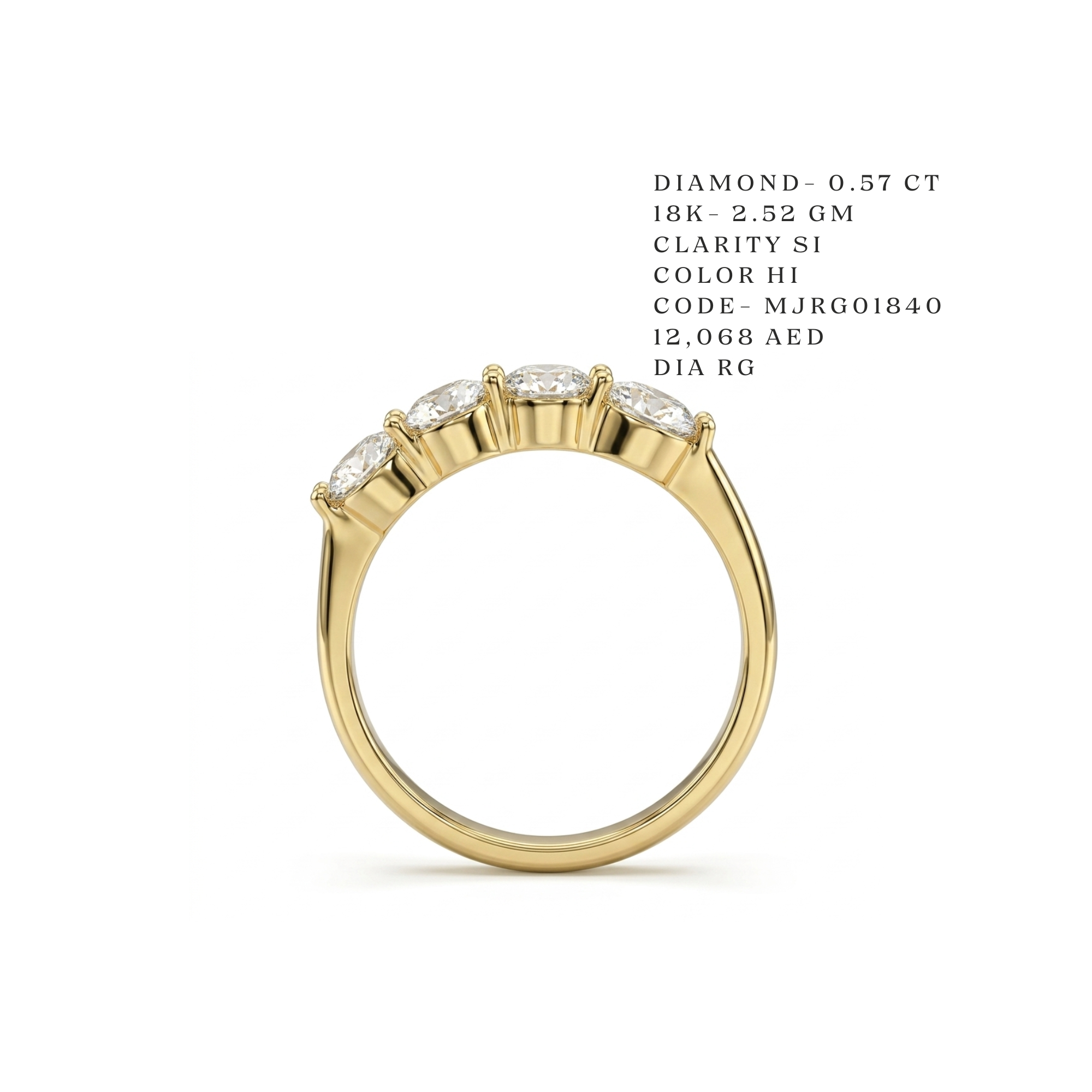 Graduated Marquise-Cut Diamond Band Secondary image