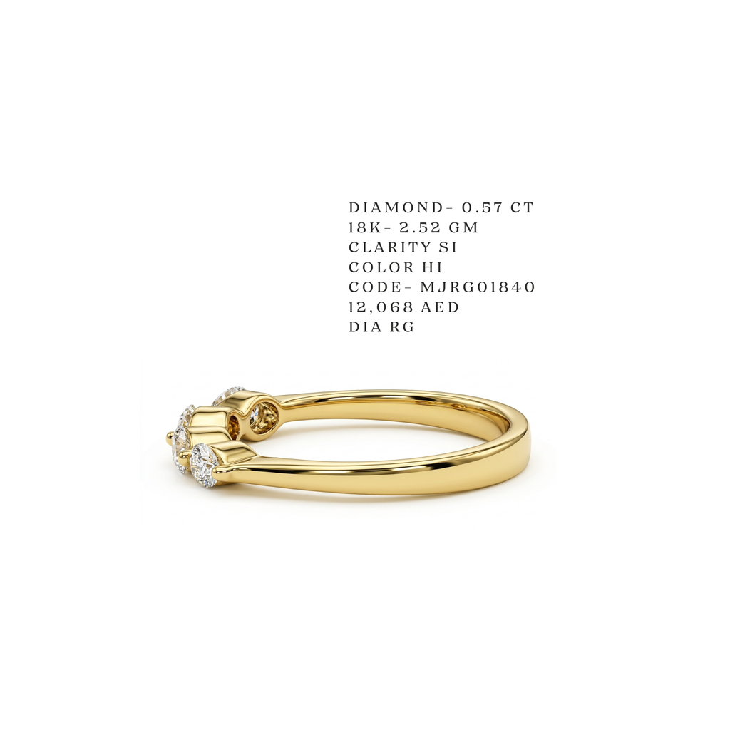 Graduated Marquise-Cut Diamond Band