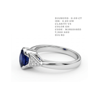 The Seraphina Oval Sapphire & Diamond Ring