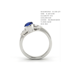 The Seraphina Oval Sapphire & Diamond Ring