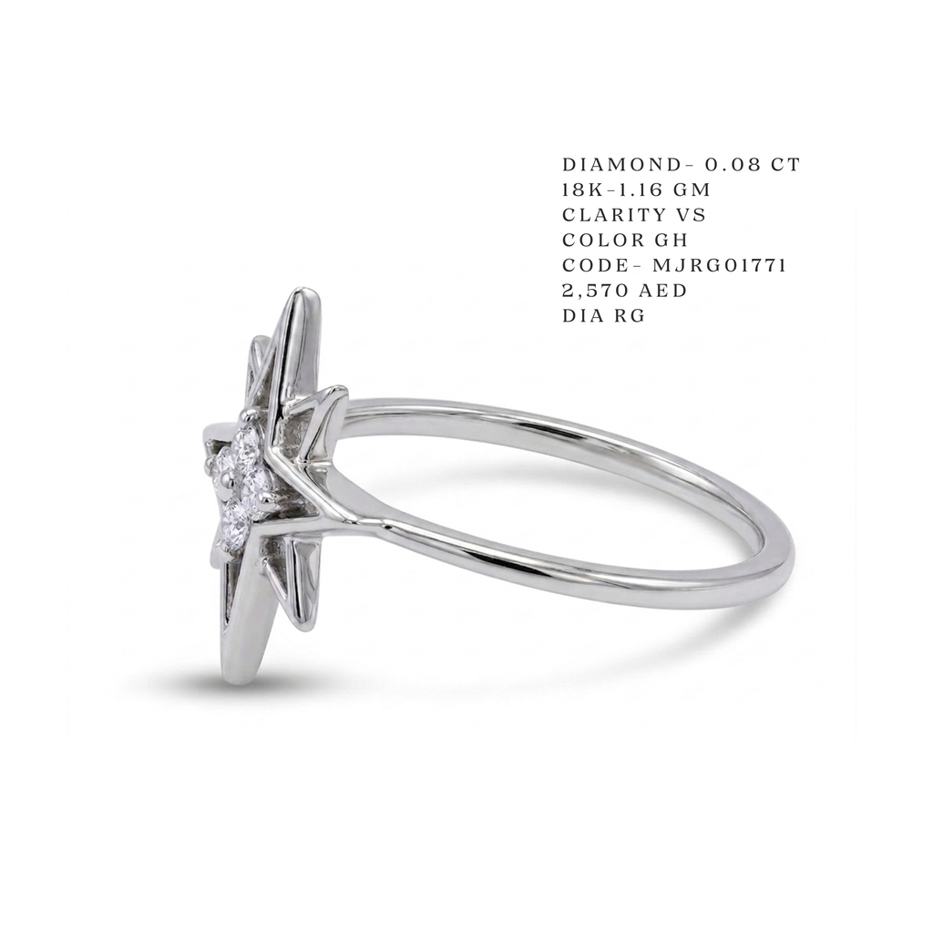 The Polaris Celestial Starburst Ring