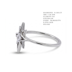 The Polaris Celestial Starburst Ring