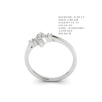 The Deco Shield Geometric Diamond Ring