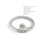 The Fleur Bypass Diamond Blossom Ring