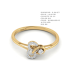 The "Infinitum" Twist Diamond Ring