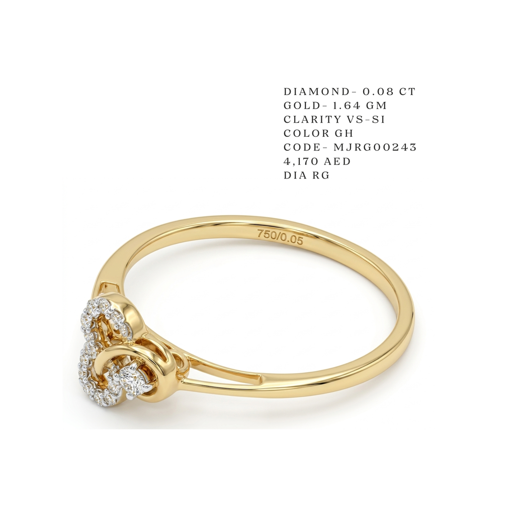 The "Infinitum" Twist Diamond Ring