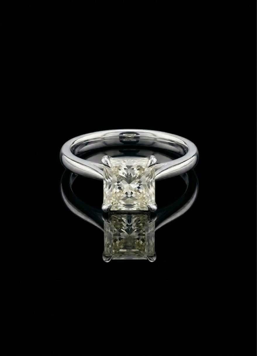 Princess Cut Solitaire Main image