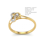 The "Infinitum" Twist Diamond Ring
