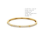 Pyramid Stud Pavé Yellow Gold Bangle