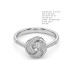 Adoration" Love Knot Diamond Ring