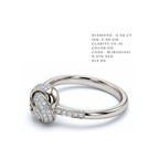 Adoration" Love Knot Diamond Ring