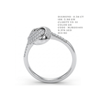 Adoration" Love Knot Diamond Ring