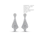 Decadent Swirl Ribbon Drop Earrings