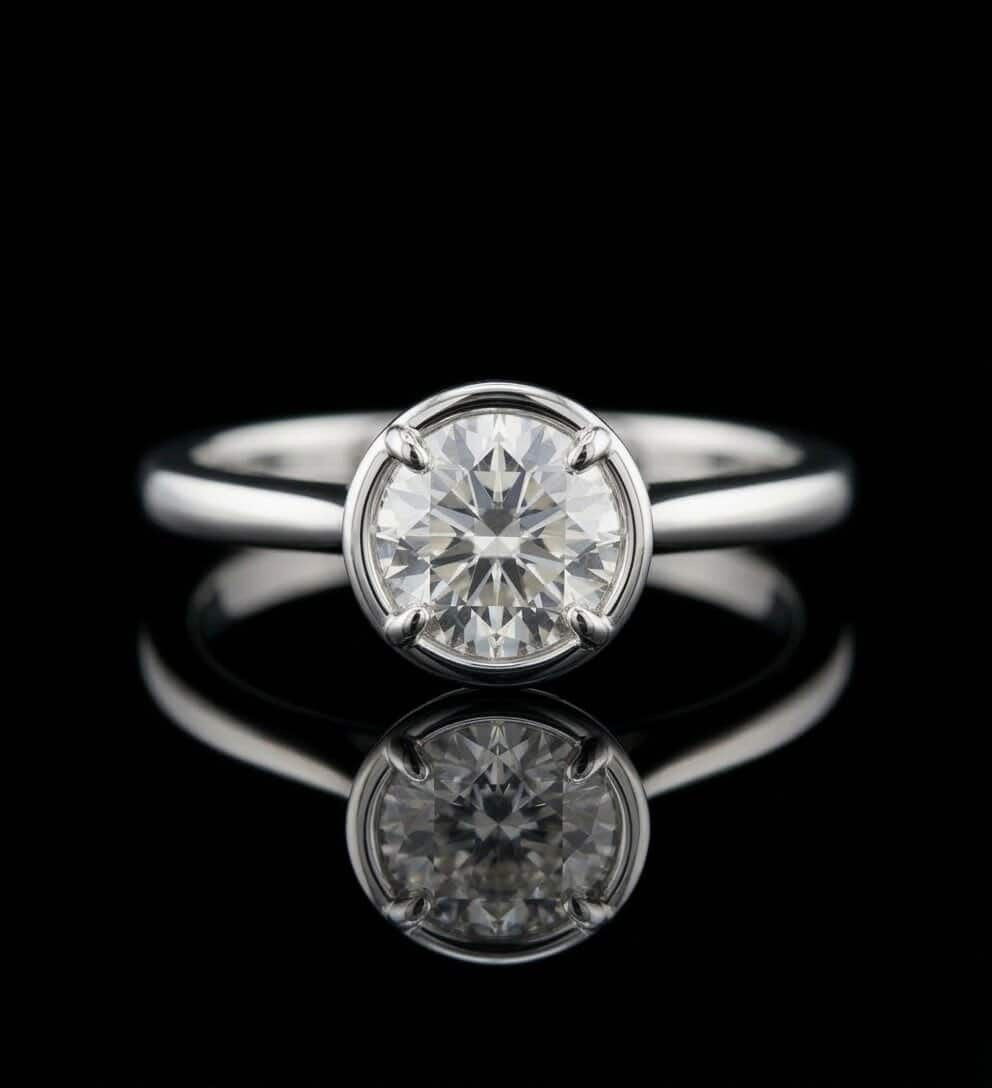 Bezel Round Solitaire