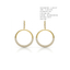 Eclipse Pavé Crescent Hoop Earrings