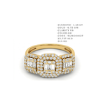 Triumphant Three-Stone Baguette Ring