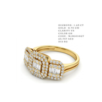 Triumphant Three-Stone Baguette Ring