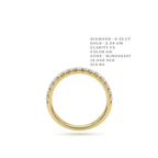 Aura Minimalist Shared-Prong Diamond Eternity Band