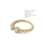 Bespoke Link Open Diamond Cuff Ring
