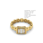 Signet Deco Baguette Illusion Ring