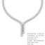 Linear Drop Tennis Fringe Necklace