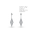 Rhombus Pavé Diamond Drop Earrings