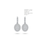 Elysia Vintage Oval Illusion Hoop Drops