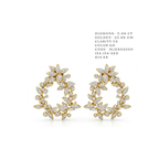 Asymmetrical Edge Chevron Drop Earrings
