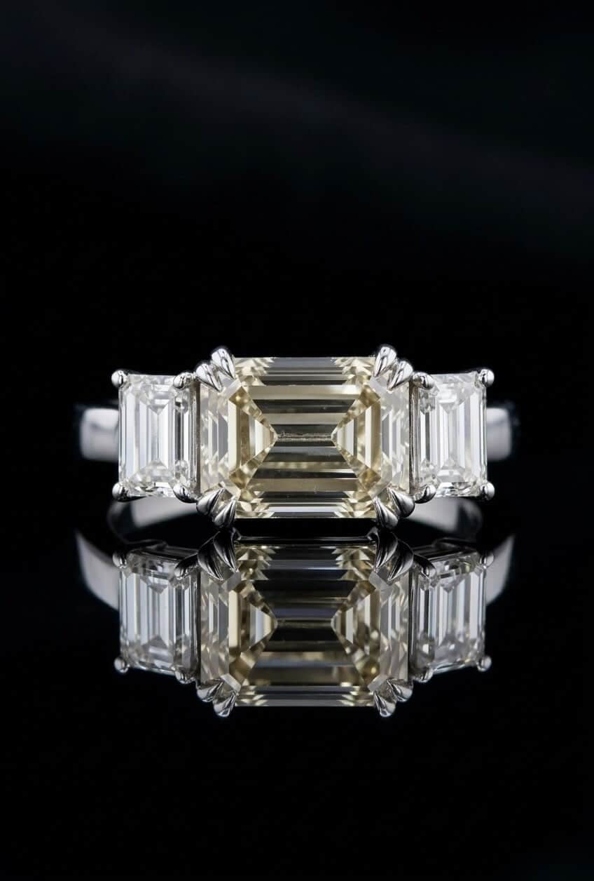 Fancy Emerald Ring Main image