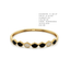 Onyx Scalloped Fan Diamond Bangle