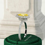 Helios Pear Halo Ring
