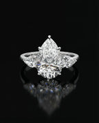 Trilogy Pear Ring