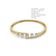 Modern Asymmetric Bypass Diamond Bangle