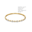 Bezel & Marquise Alternating Diamond Bangle