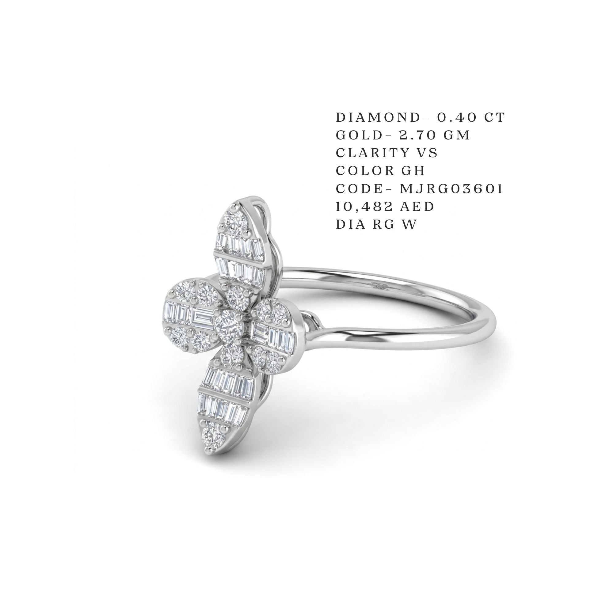 Grand Clover Cluster Diamond Ring Secondary image