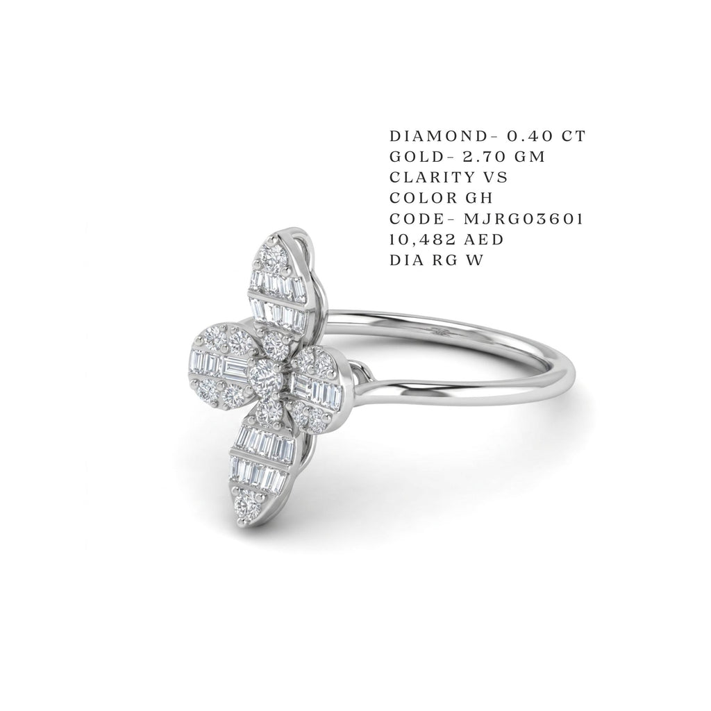 Grand Clover Cluster Diamond Ring