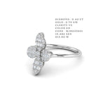 Grand Clover Cluster Diamond Ring