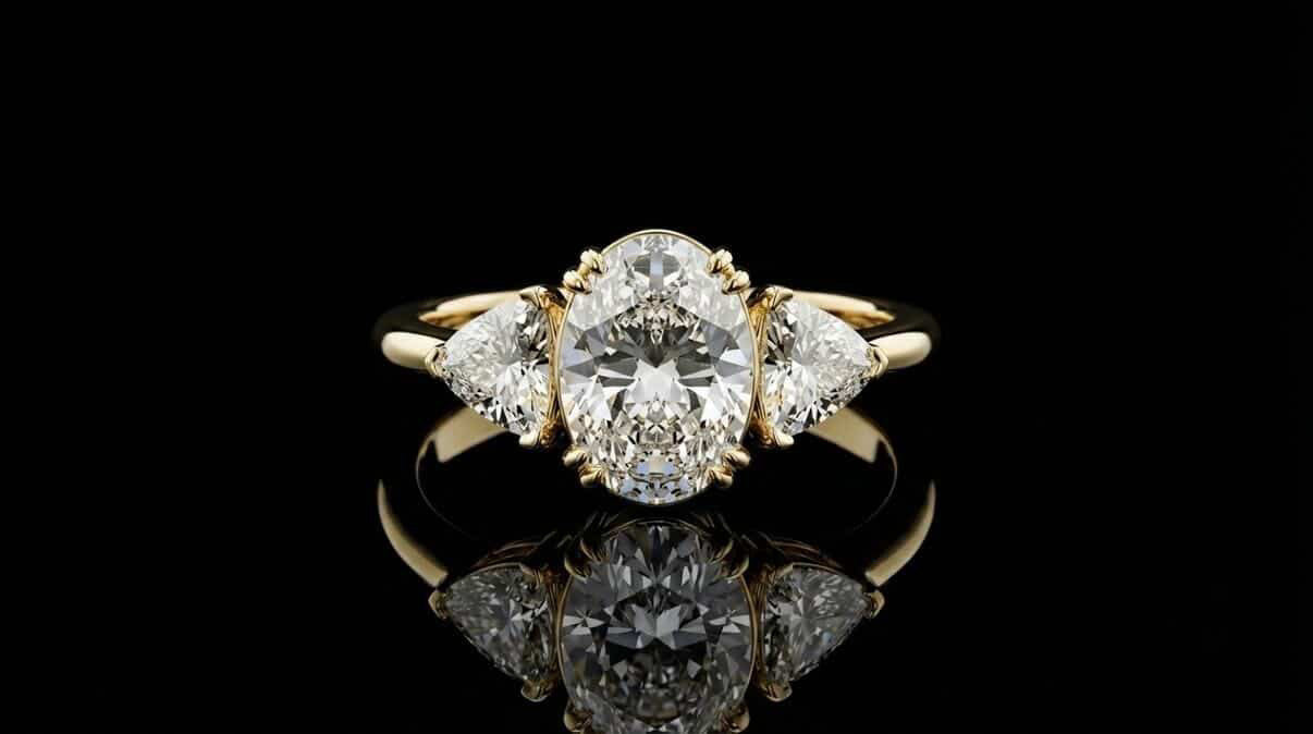 Celine Oval & Trillion Ring